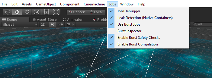 The dropdown allows the use of Burst Jobs