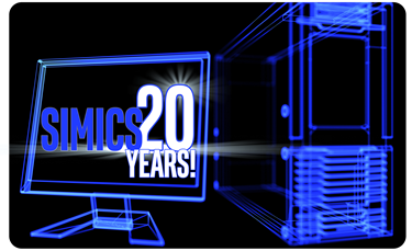 Simics 20 Years rounded corners smaller
