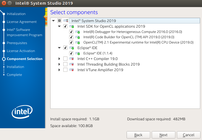  OpenCL™ Tools Installer Dialog