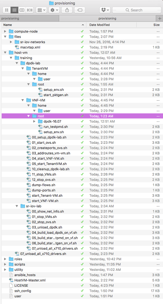 screenshot of the root directory with all subfolders expanded