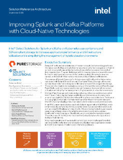 面向 Kubernetes 上的 Splunk 和 Kafka 的英特尔® 精选解决方案