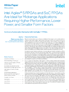英特尔® Agilex™ 5 FPGA 和 SoC FPGA 白皮书