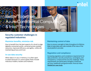 Azure Confidential Computing with Intel® SGX