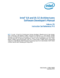 英特尔® 64 位和 IA-32 架构开发人员手册：卷 2B