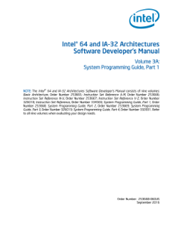 英特尔® 64 位和 IA-32 架构开发人员手册：卷 3A