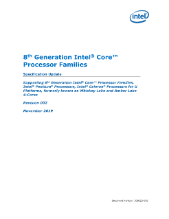 Spec Update: 8th Generation Intel® Core™ Processor